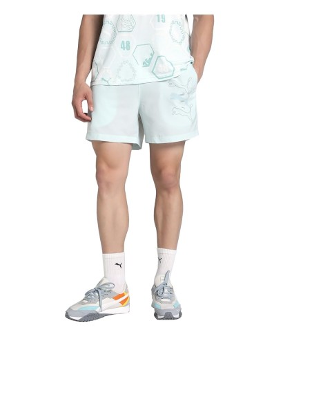 Shorts Puma-ESS LOGO LAB Puma Logo Woven Shorts  5 “-684673-50-AZUL UNISEX