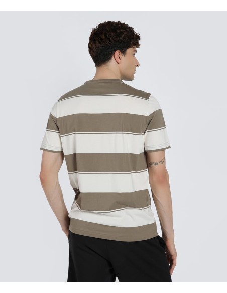 Camiseta manga corta Puma-PUMA CLASS Stripe AOP Tee-684657-93-MARRON UNISEX
