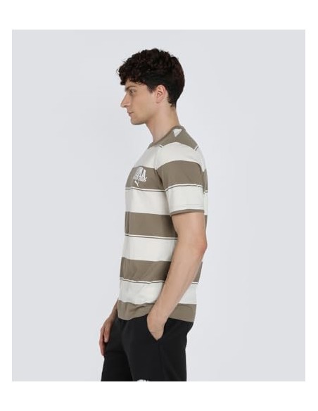 Camiseta manga corta Puma-PUMA CLASS Stripe AOP Tee-684657-93-MARRON UNISEX