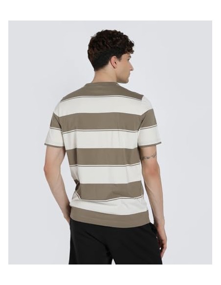 Camiseta manga corta Puma-PUMA CLASS Stripe AOP Tee-684657-93-MARRON UNISEX