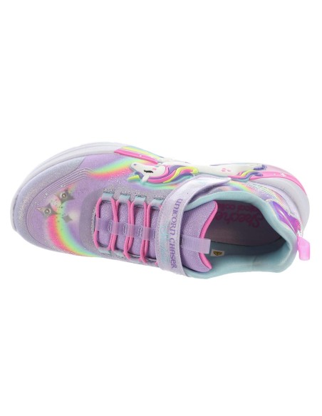 Calzado-SKECHERS UNICORN CHASER-302298L-LVMT-NIÑA-VIOLETA CLARO