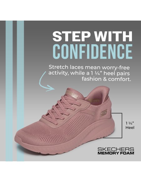 Calzado Sneaker-SKECHERS BOBS SQUAD CHAOS - CURRENT MU-117497-ROS-MUJER-ROSA