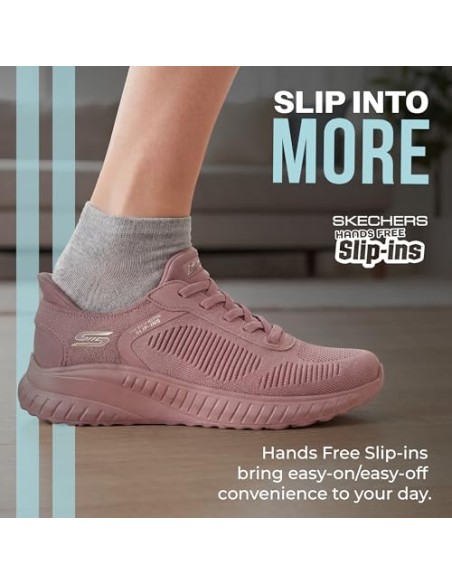 Calzado Sneaker-SKECHERS BOBS SQUAD CHAOS - CURRENT MU-117497-ROS-MUJER-ROSA
