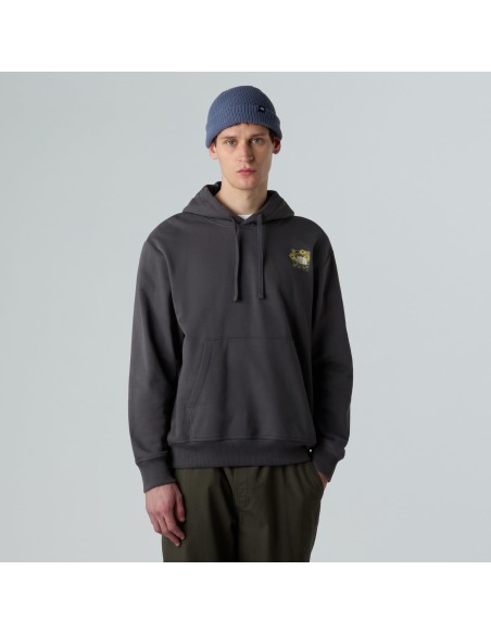 SUDADERA TNF M CONNECT RELAXED HOODE ANTHRACITE GREY