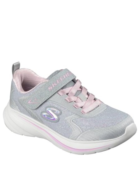 Calzado multideporte-SKECHERS WAVE 92-303557L-LTGY-NIÑA