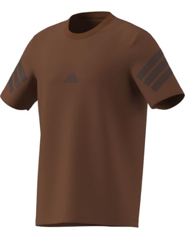 CAMISETA MANGA CORTA MARRÓN ADIDAS HOMBRE