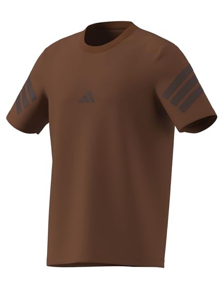 CAMISETA MANGA CORTA MARRÓN ADIDAS HOMBRE