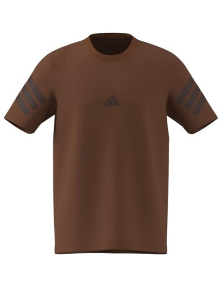 CAMISETA MANGA CORTA MARRÓN ADIDAS HOMBRE