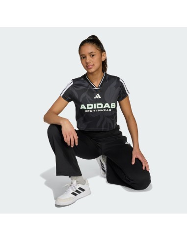 CROP TOP ADIDAS HOT CR AOP T NEGRO
