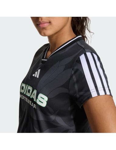 CROP TOP ADIDAS HOT CR AOP T NEGRO
