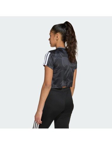 CROP TOP ADIDAS HOT CR AOP T NEGRO