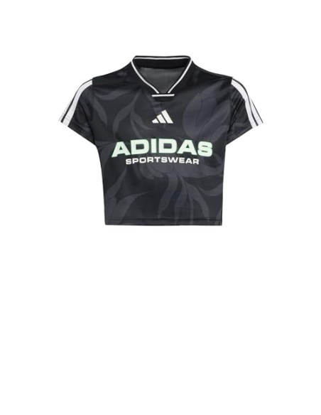 CROP TOP ADIDAS HOT CR AOP T NEGRO