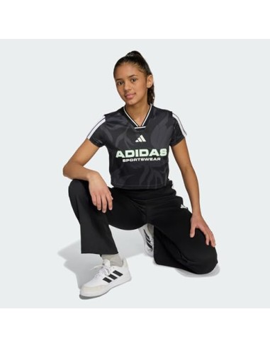 CROP TOP ADIDAS HOT CR AOP T NEGRO
