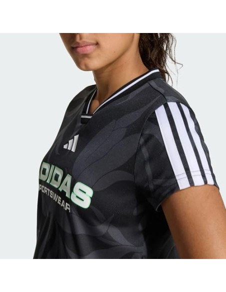 CROP TOP ADIDAS HOT CR AOP T NEGRO