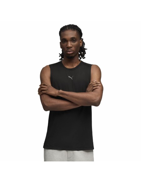 CAMISETA TÉCNICA NEGRA MANGA SISA HOMBRE PUMA