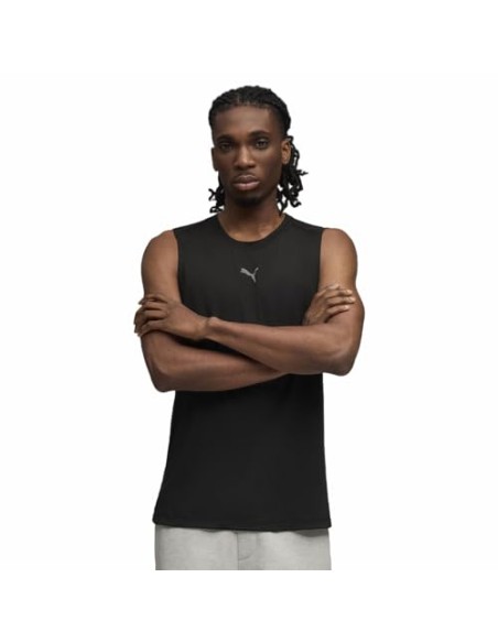 CAMISETA TÉCNICA NEGRA MANGA SISA HOMBRE PUMA