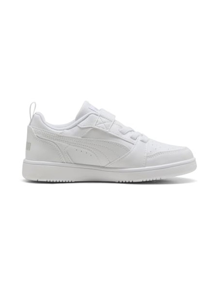 Bota Puma-Puma Rebound V6 Lo AC+ PS-397419-03-BLANCO-GRISES UNISEX JUNIOR
