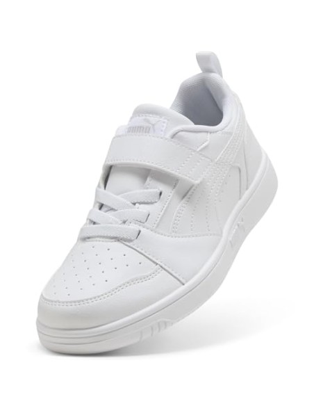 Bota Puma-Puma Rebound V6 Lo AC+ PS-397419-03-BLANCO-GRISES UNISEX JUNIOR