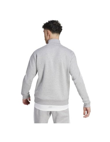 Sudadera ADIDAS-M 3S FL 1/4 Z-IJ8905-GRIS-HOMBRE