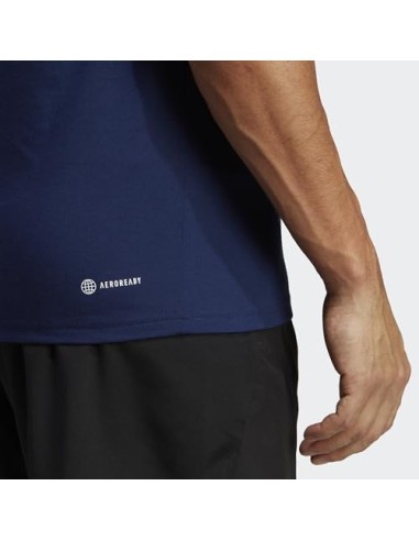 Camiseta ADIDAS-TR-ES BASE T-IC7429-AZUL-HOMBRE