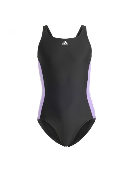 Bañador ADIDAS-CUT 3S SUIT-IB4336-NEGRO-UNISEX JUNIOR