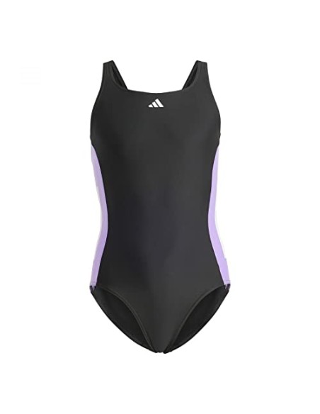 Bañador ADIDAS-CUT 3S SUIT-IB4336-NEGRO-UNISEX JUNIOR
