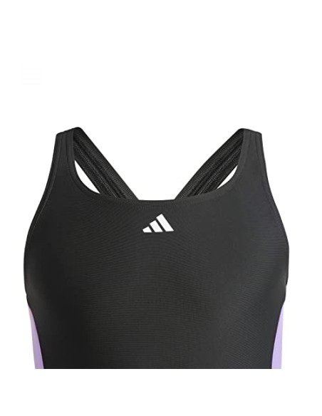 Bañador ADIDAS-CUT 3S SUIT-IB4336-NEGRO-UNISEX JUNIOR