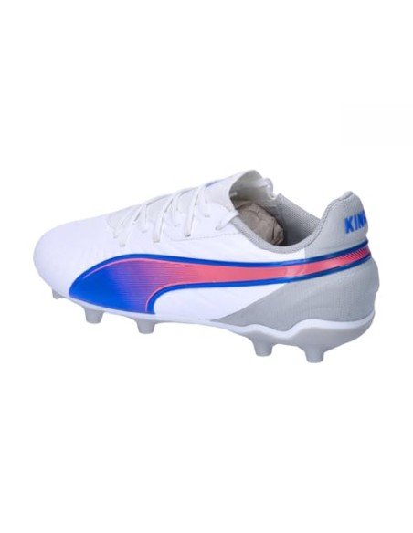 BOTA DE FÚTBOL PUMA KING MATCH FG/AG JR WHITE (108048-02)