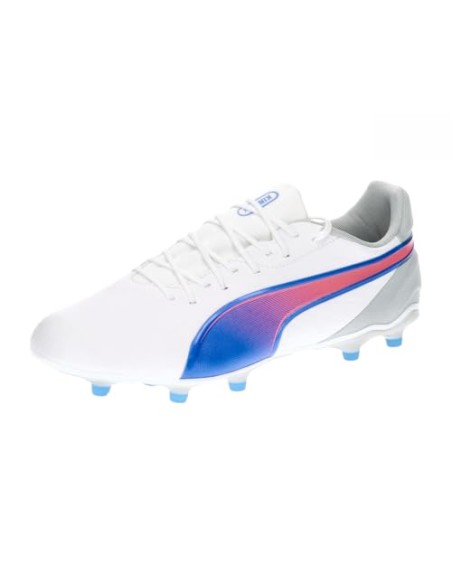 BOTA DE FÚTBOL PUMA KING MATCH FG/AG WHITE (107863-02)