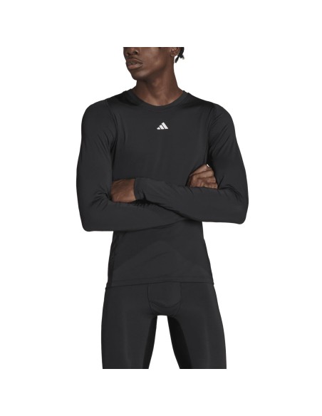 Camiseta ADIDAS-TF LS TEE M-HP0626-NEGRO-HOMBRE