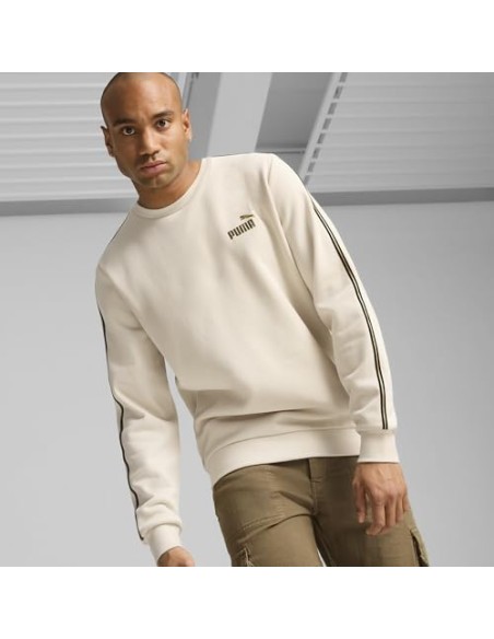 SUDADERA PUMA ESS TAPE MINIMAL GOLD CREWNECK