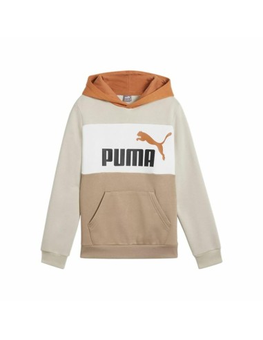Sudadera PUMA ESS BLOCK Hoodie FL, Desert Dust