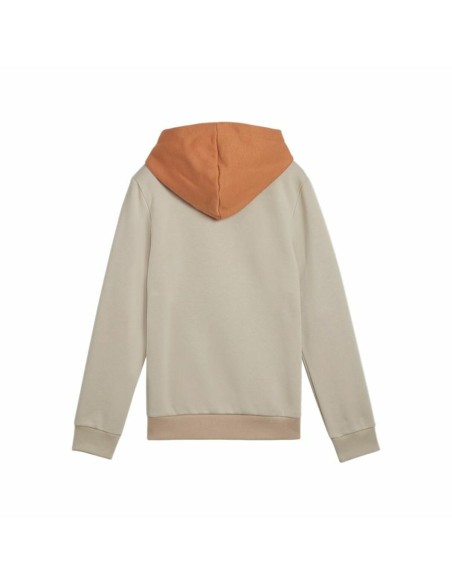 Sudadera PUMA ESS BLOCK Hoodie FL, Desert Dust