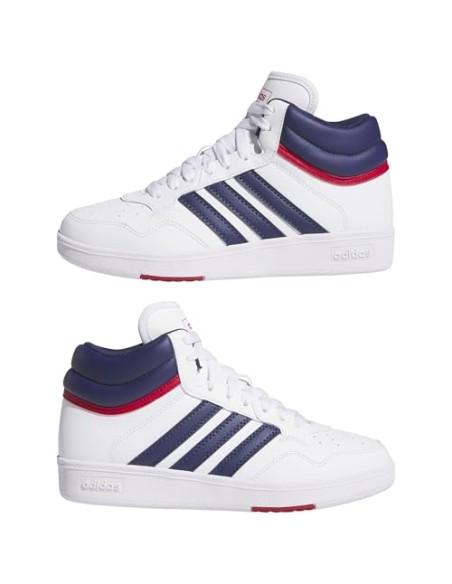 Calzado Basket Adidas HOOPS 4.0 MID J-JI0904-NEGRO-UNISEX JUNIOR