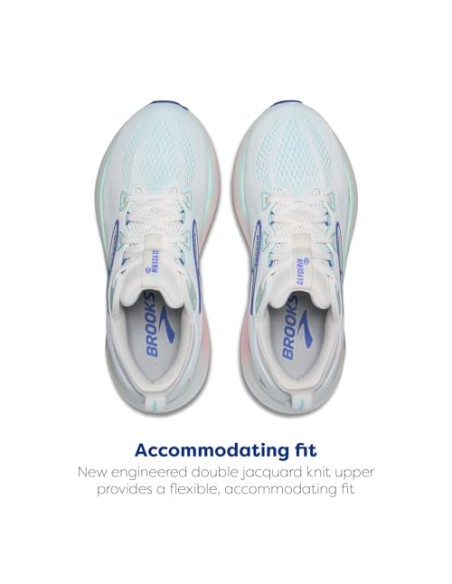ZAPATILLA BROOKS GLYCERIN 22   1204341B110 WHITE/LIMPET SHELL/AMPARO BLUE WOMAN