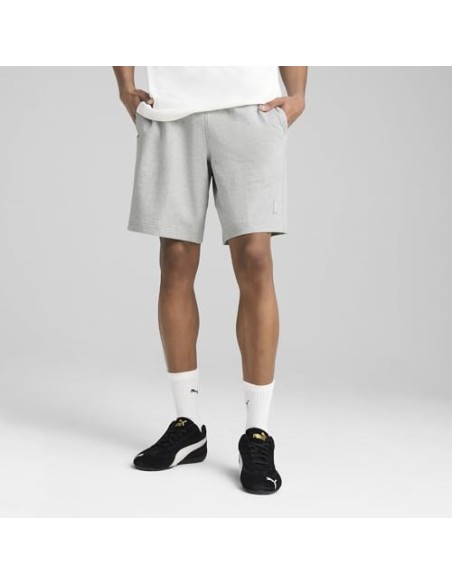 Pantalón corto Puma-ESS ELEVATED Shorts 9 TR-684730-04-GRIS CLARO UNISEX