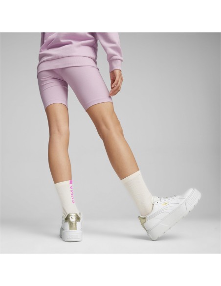 Malla corta PUMA 679412-60-ESS+ BLOSSOM Short Tight G-NIÑA-VIOLETA