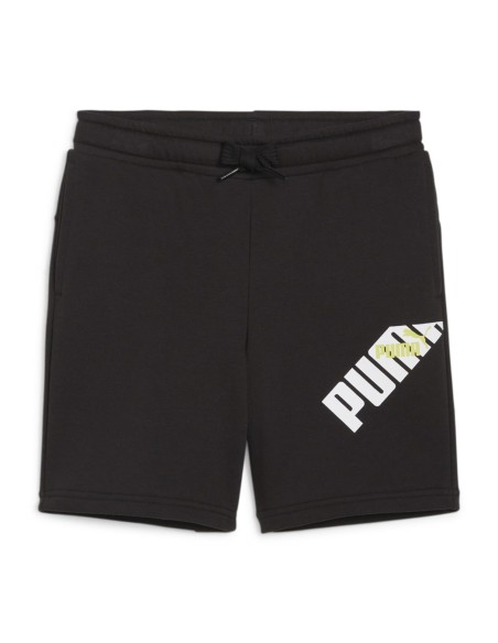 Pantalon corto PUMA 679253-51-PUMA POWER Graphic Shorts TR  B-UNISEX JUNIOR-GRIS CLARO