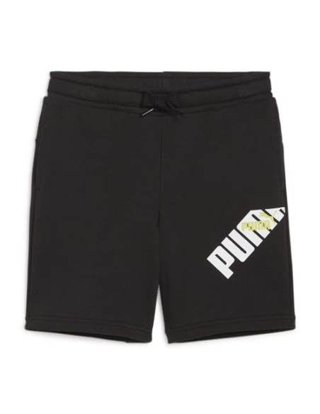 Pantalon corto PUMA 679253-51-PUMA POWER Graphic Shorts TR  B-UNISEX JUNIOR-GRIS CLARO