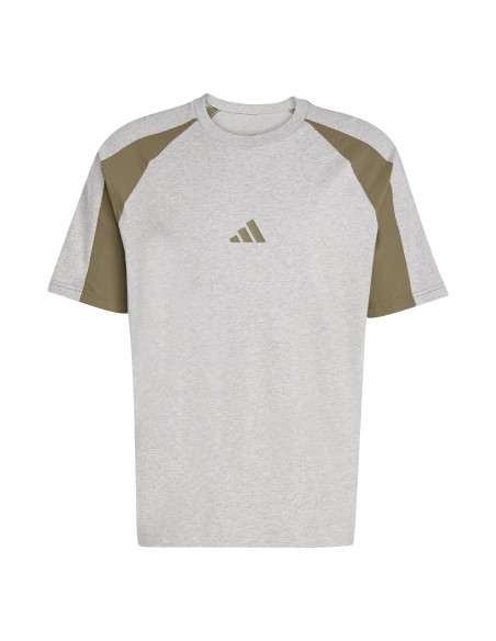 Camiseta manga corta Adidas-M ESS CB T-JC6177 GRIS-HOMBRE