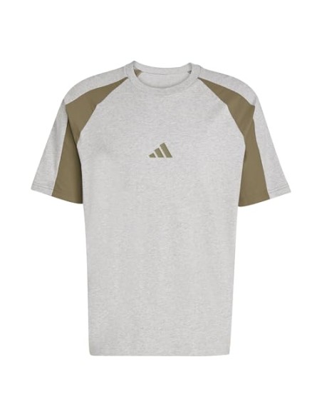 Camiseta manga corta Adidas-M ESS CB T-JC6177 GRIS-HOMBRE