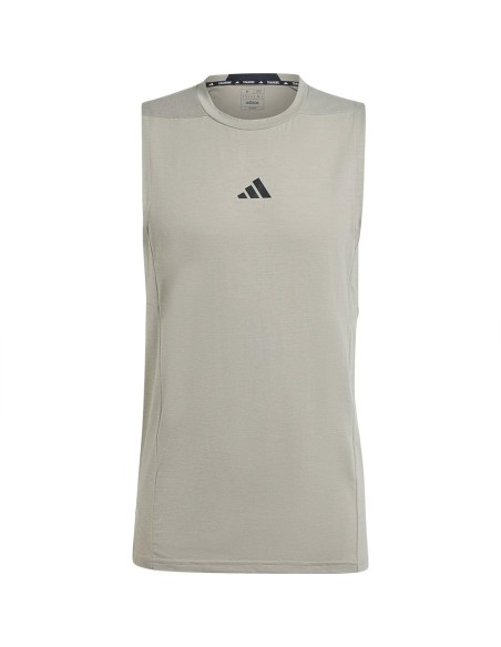 Camiseta de tiras Adidas-D4T TANK-IX9160 GRIS PLATA-HOMBRE