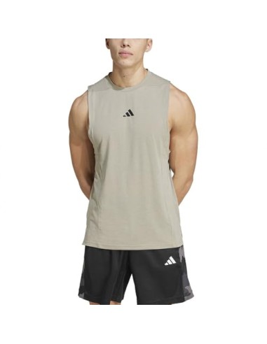 Camiseta de tiras Adidas-D4T TANK-IX9160 GRIS...
