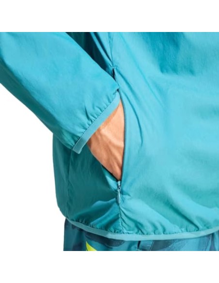 Cortavientos ADIDAS-RUN IT JKT-IL2287-TURQUESA-HOMBRE