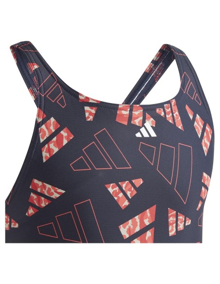 Bañador ADIDAS-AOP BARS SUIT G-IB4314-AZUL MARINO-NIÑA