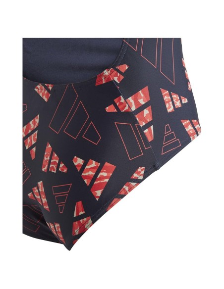 Bañador ADIDAS-AOP BARS SUIT G-IB4314-AZUL MARINO-NIÑA