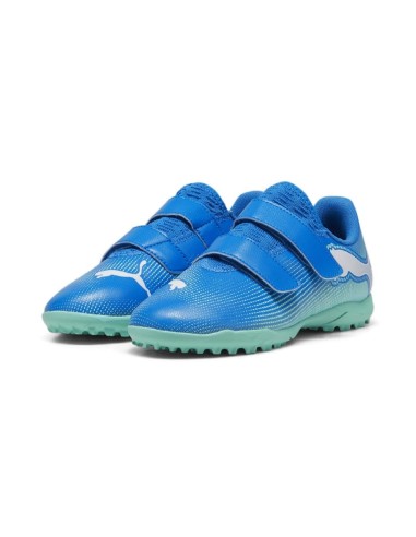 BOTA DE FÚTBOL FUTURE 7 PLAY TT V JR BLUE-MINT...