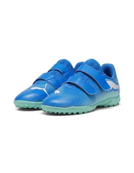 BOTA DE FÚTBOL FUTURE 7 PLAY TT V JR BLUE-MINT (107955-01)