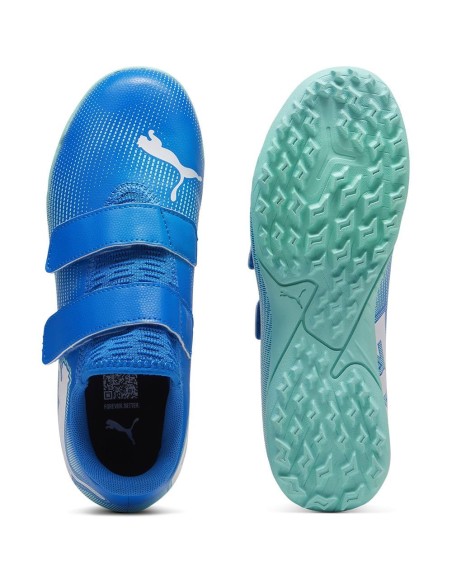 BOTA DE FÚTBOL FUTURE 7 PLAY TT V JR BLUE-MINT (107955-01)