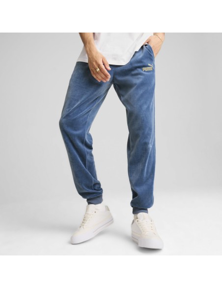 PANTALÓN PUMA ESS+ MINIMAL GOLD VELOUR TRACK SWEATPANTS